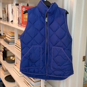 Blue Jcrew puffer vest